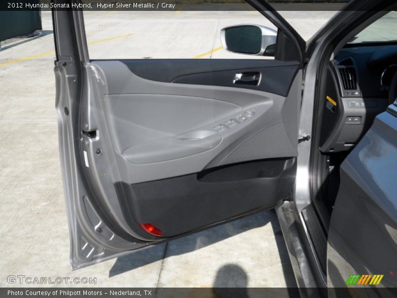 Hyper Silver Metallic / Gray 2012 Hyundai Sonata Hybrid