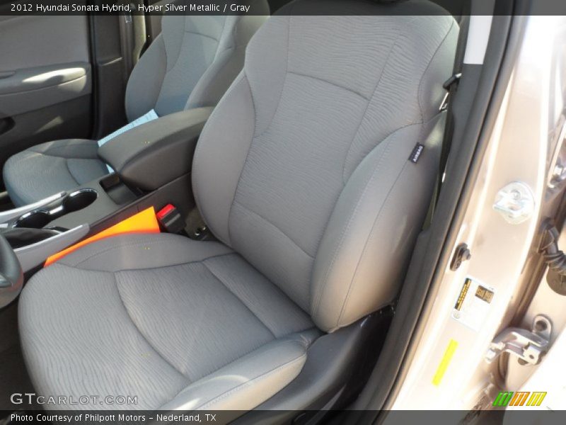 Hyper Silver Metallic / Gray 2012 Hyundai Sonata Hybrid