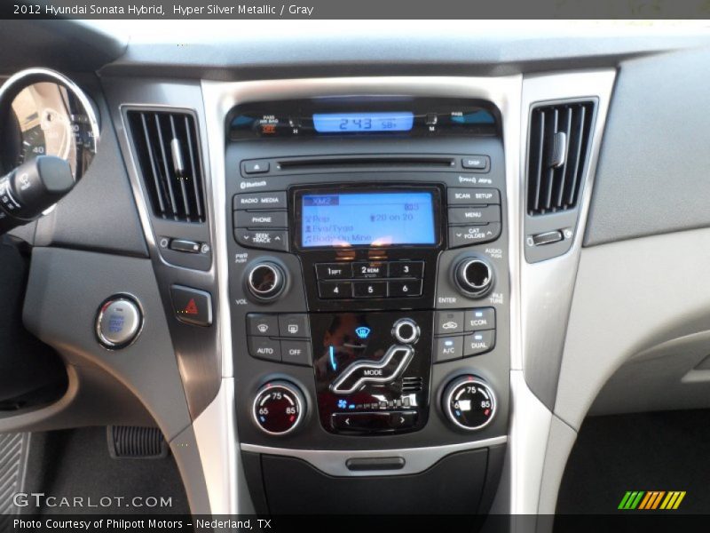 Controls of 2012 Sonata Hybrid