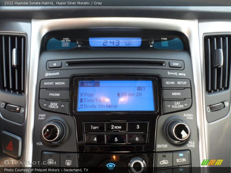 Audio System of 2012 Sonata Hybrid