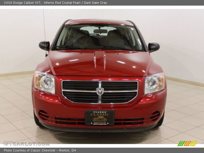 Inferno Red Crystal Pearl / Dark Slate Gray 2009 Dodge Caliber SXT