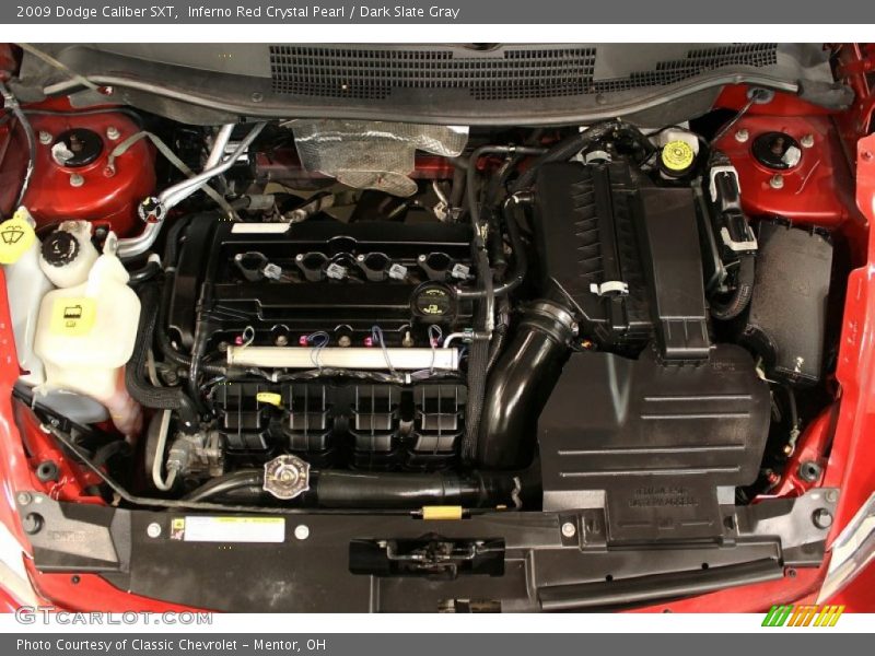 Inferno Red Crystal Pearl / Dark Slate Gray 2009 Dodge Caliber SXT