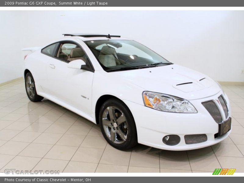 Summit White / Light Taupe 2009 Pontiac G6 GXP Coupe