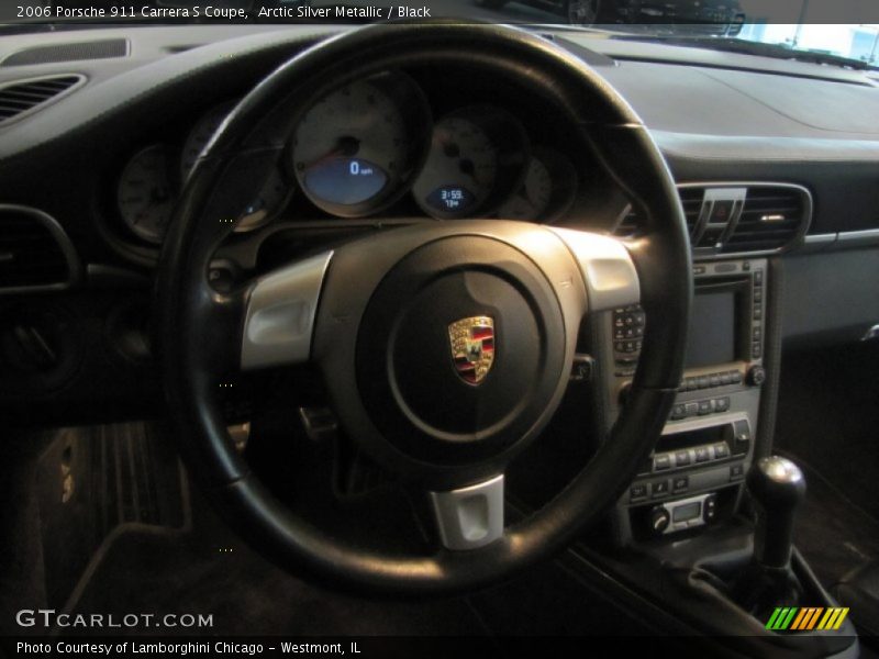 Arctic Silver Metallic / Black 2006 Porsche 911 Carrera S Coupe