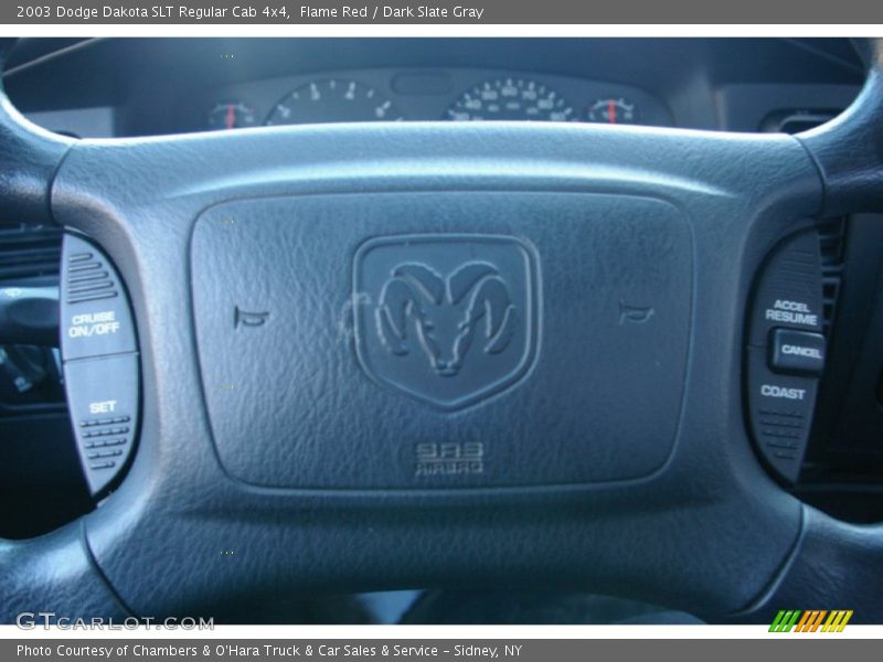 Flame Red / Dark Slate Gray 2003 Dodge Dakota SLT Regular Cab 4x4