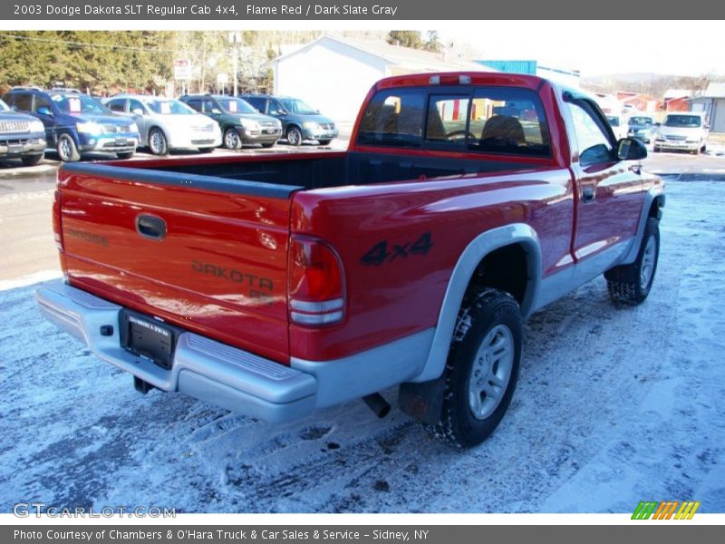 Flame Red / Dark Slate Gray 2003 Dodge Dakota SLT Regular Cab 4x4