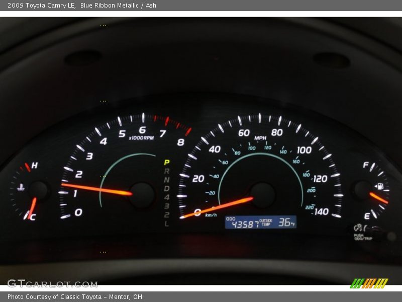 Blue Ribbon Metallic / Ash 2009 Toyota Camry LE