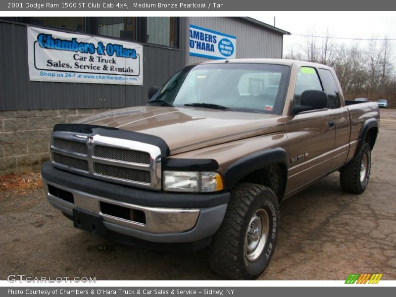 Medium Bronze Pearlcoat / Tan 2001 Dodge Ram 1500 ST Club Cab 4x4
