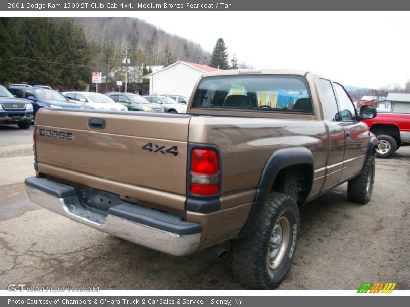 Medium Bronze Pearlcoat / Tan 2001 Dodge Ram 1500 ST Club Cab 4x4