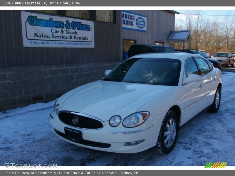 White Opal / Gray 2007 Buick LaCrosse CX