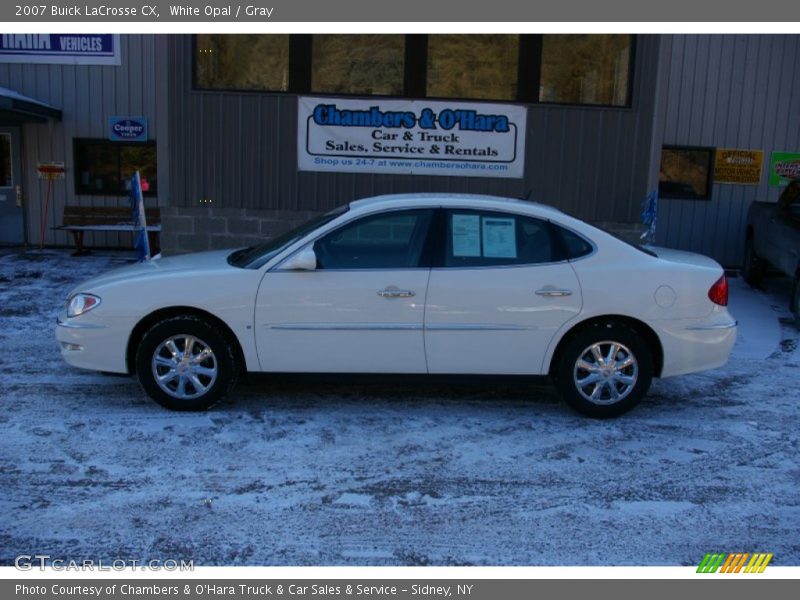 White Opal / Gray 2007 Buick LaCrosse CX