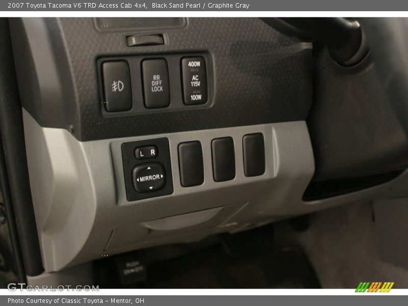 Black Sand Pearl / Graphite Gray 2007 Toyota Tacoma V6 TRD Access Cab 4x4