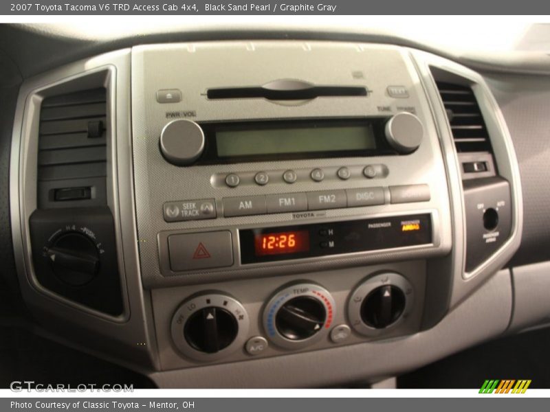 Black Sand Pearl / Graphite Gray 2007 Toyota Tacoma V6 TRD Access Cab 4x4