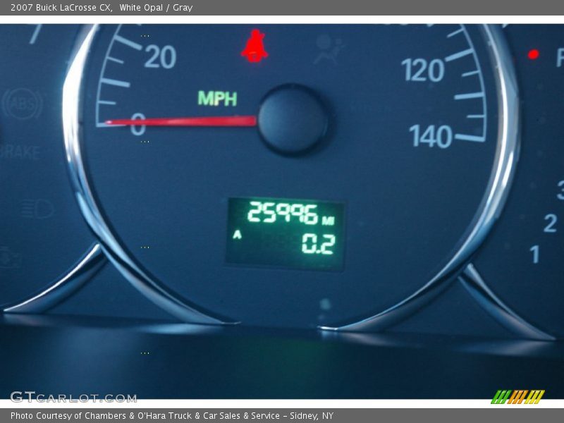 White Opal / Gray 2007 Buick LaCrosse CX
