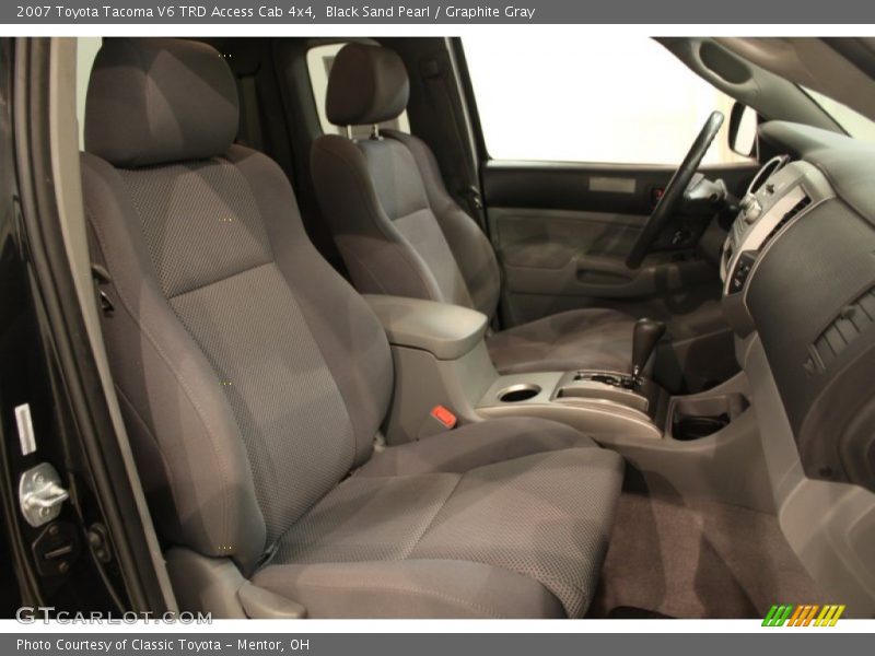Black Sand Pearl / Graphite Gray 2007 Toyota Tacoma V6 TRD Access Cab 4x4