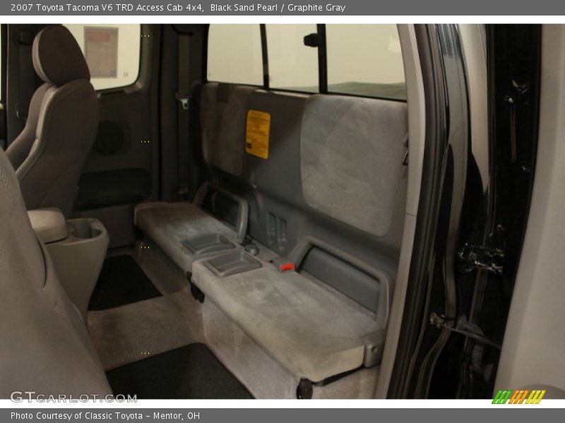 Black Sand Pearl / Graphite Gray 2007 Toyota Tacoma V6 TRD Access Cab 4x4
