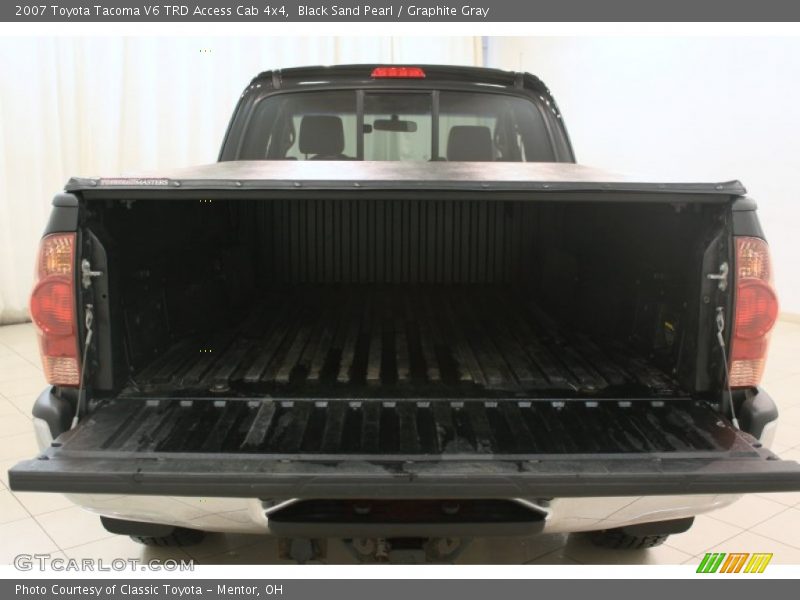 Black Sand Pearl / Graphite Gray 2007 Toyota Tacoma V6 TRD Access Cab 4x4