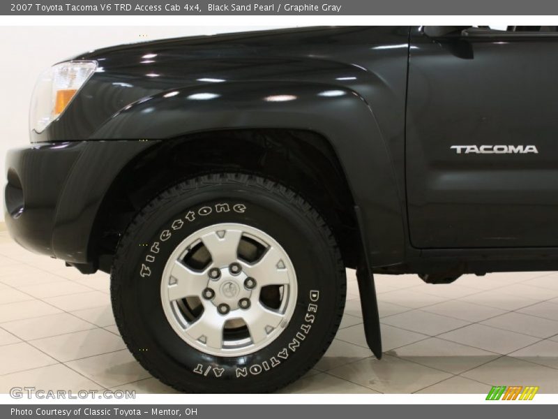 Black Sand Pearl / Graphite Gray 2007 Toyota Tacoma V6 TRD Access Cab 4x4