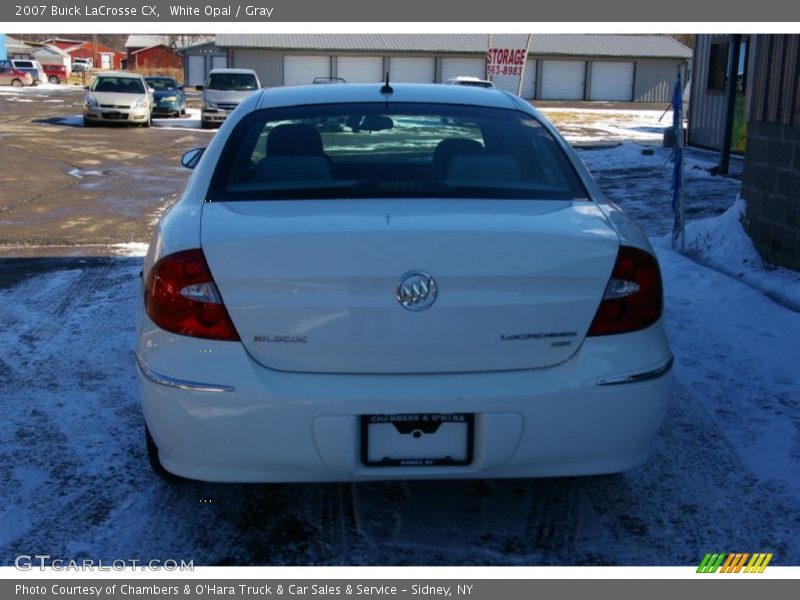 White Opal / Gray 2007 Buick LaCrosse CX
