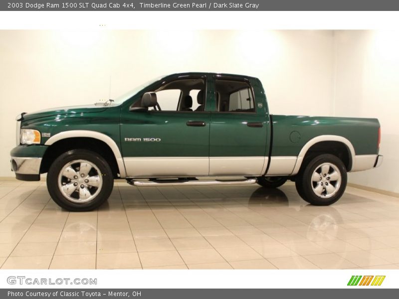  2003 Ram 1500 SLT Quad Cab 4x4 Timberline Green Pearl