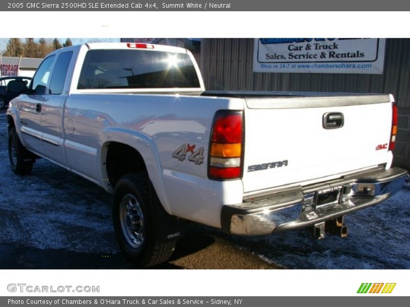 Summit White / Neutral 2005 GMC Sierra 2500HD SLE Extended Cab 4x4