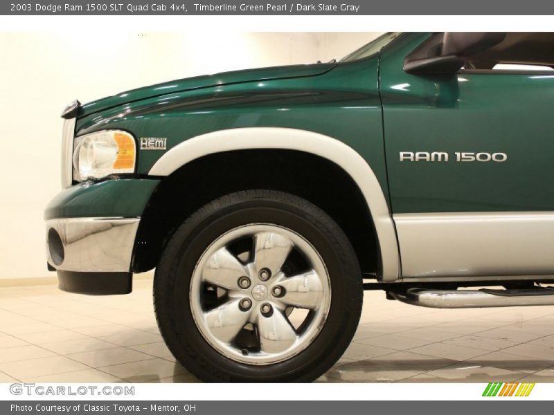 Timberline Green Pearl / Dark Slate Gray 2003 Dodge Ram 1500 SLT Quad Cab 4x4