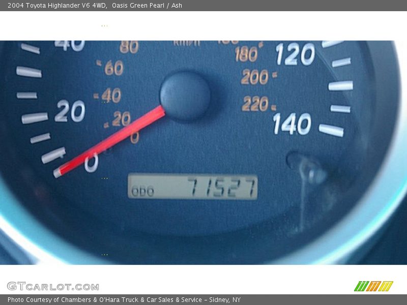 Oasis Green Pearl / Ash 2004 Toyota Highlander V6 4WD