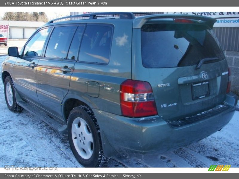 Oasis Green Pearl / Ash 2004 Toyota Highlander V6 4WD