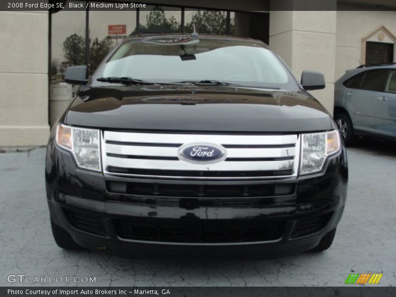 Black / Medium Light Stone 2008 Ford Edge SE