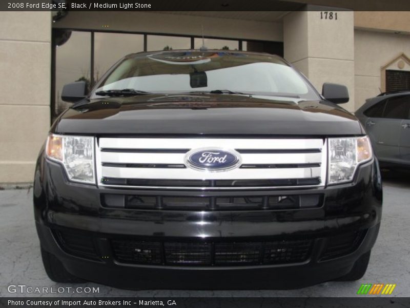 Black / Medium Light Stone 2008 Ford Edge SE