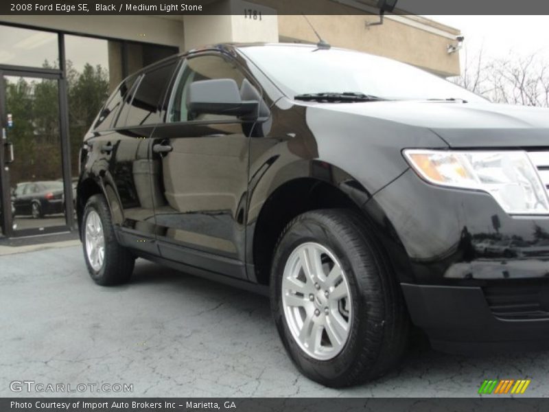 Black / Medium Light Stone 2008 Ford Edge SE