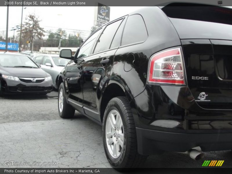 Black / Medium Light Stone 2008 Ford Edge SE