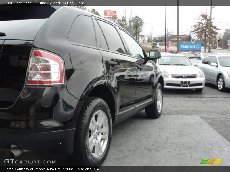 Black / Medium Light Stone 2008 Ford Edge SE