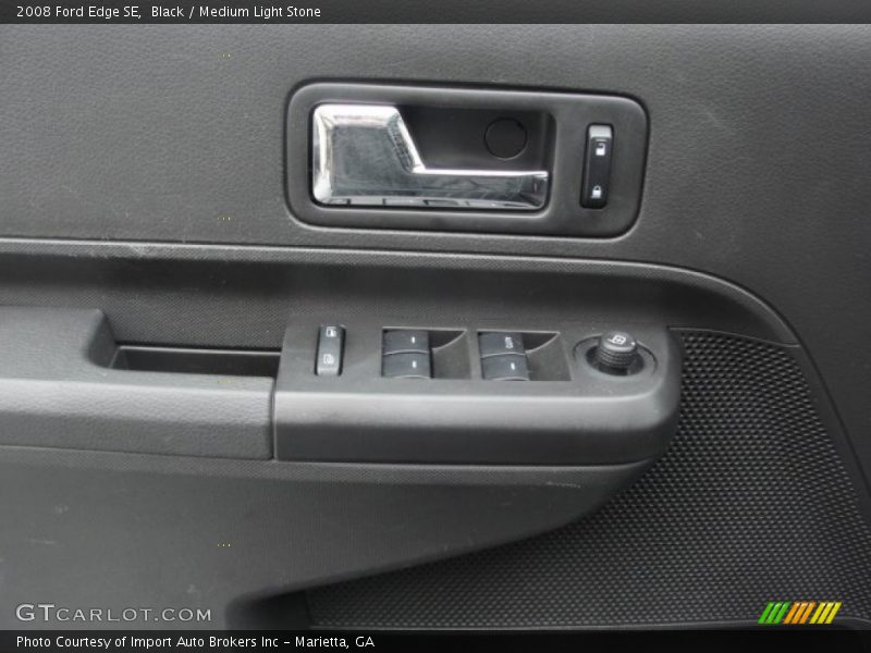 Black / Medium Light Stone 2008 Ford Edge SE