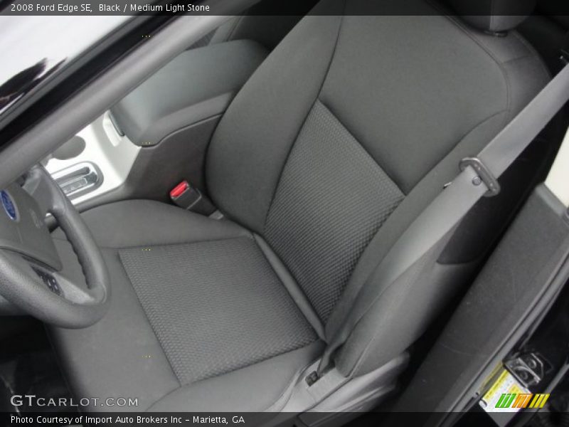 Black / Medium Light Stone 2008 Ford Edge SE