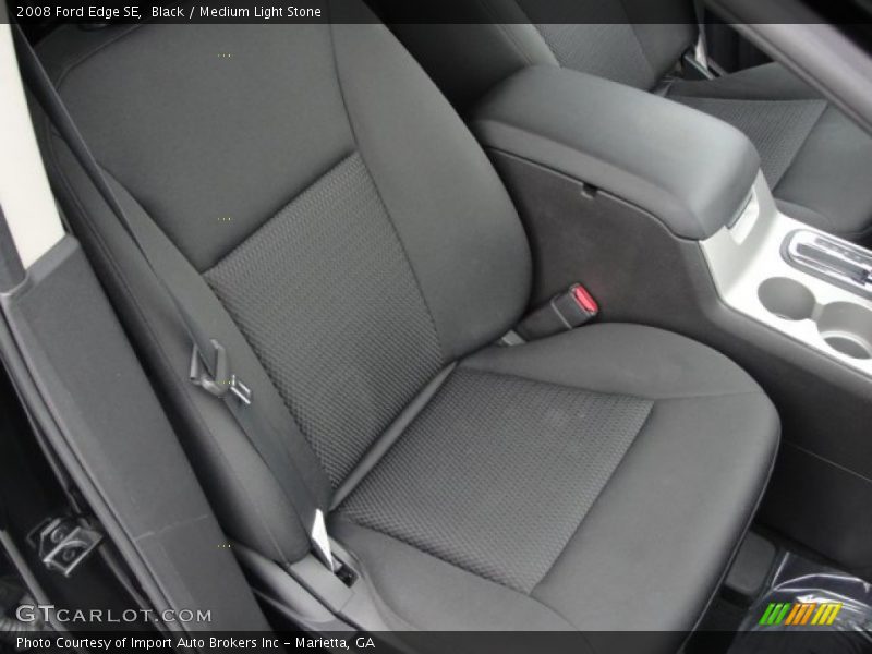 Black / Medium Light Stone 2008 Ford Edge SE