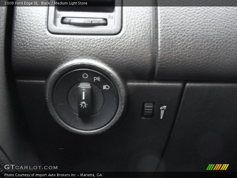 Black / Medium Light Stone 2008 Ford Edge SE
