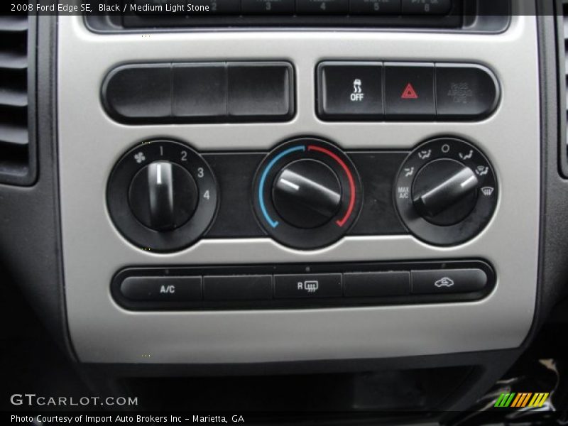 Black / Medium Light Stone 2008 Ford Edge SE