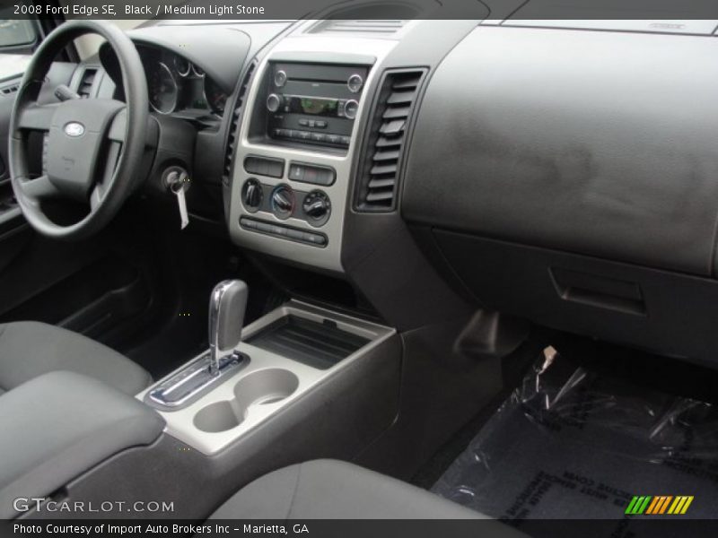 Black / Medium Light Stone 2008 Ford Edge SE