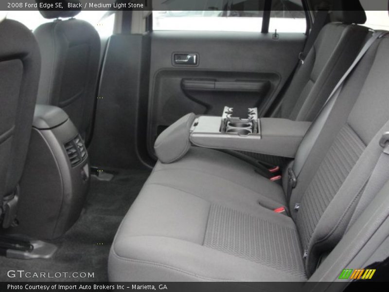 Black / Medium Light Stone 2008 Ford Edge SE