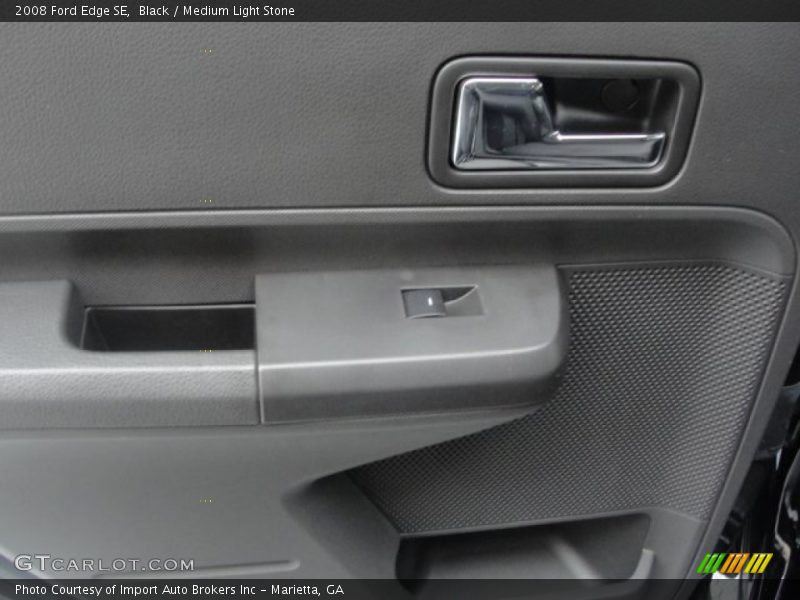 Black / Medium Light Stone 2008 Ford Edge SE