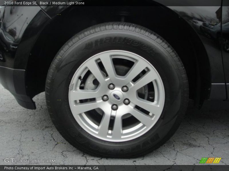 Black / Medium Light Stone 2008 Ford Edge SE
