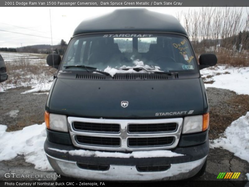 Dark Spruce Green Metallic / Dark Slate Gray 2001 Dodge Ram Van 1500 Passenger Conversion