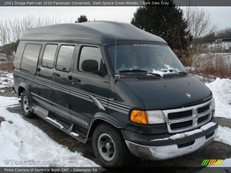 Front 3/4 View of 2001 Ram Van 1500 Passenger Conversion