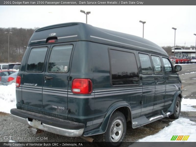 Dark Spruce Green Metallic / Dark Slate Gray 2001 Dodge Ram Van 1500 Passenger Conversion