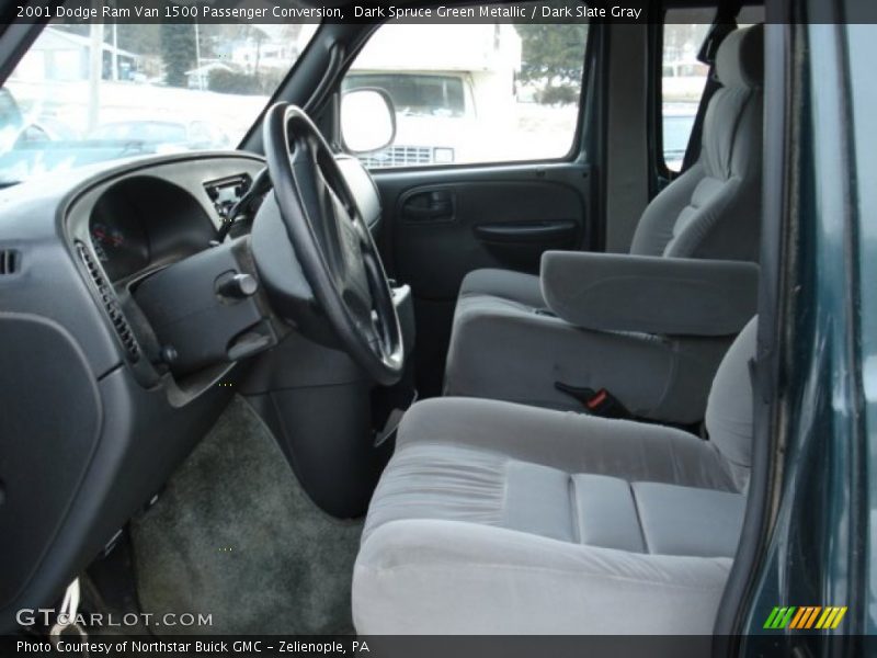 Dark Spruce Green Metallic / Dark Slate Gray 2001 Dodge Ram Van 1500 Passenger Conversion