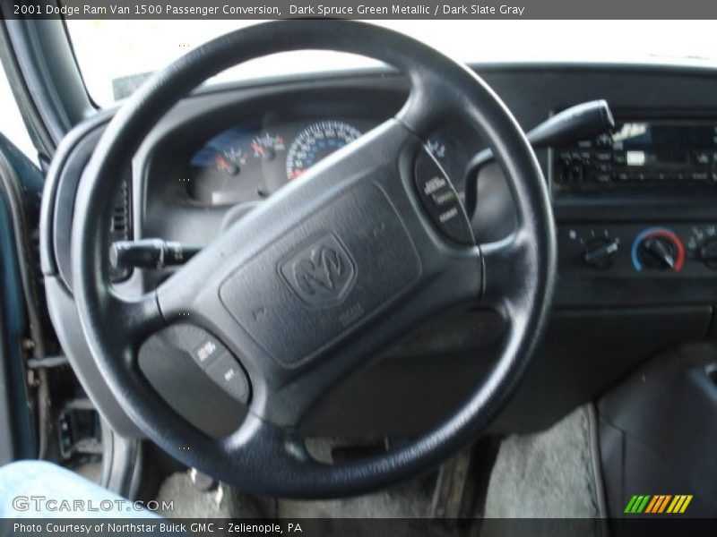 Dark Spruce Green Metallic / Dark Slate Gray 2001 Dodge Ram Van 1500 Passenger Conversion