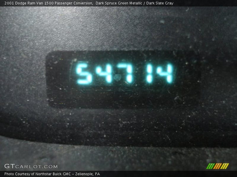 Dark Spruce Green Metallic / Dark Slate Gray 2001 Dodge Ram Van 1500 Passenger Conversion