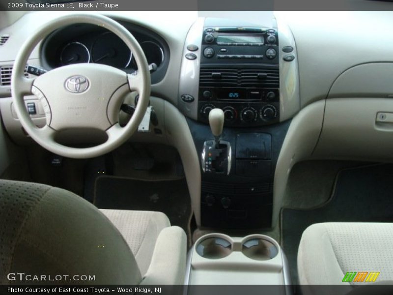 Black / Taupe 2009 Toyota Sienna LE