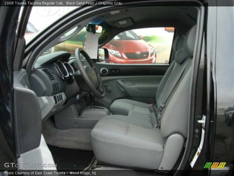 Black Sand Pearl / Graphite Gray 2008 Toyota Tacoma Regular Cab